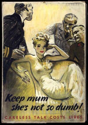 German spies, propaganda poster